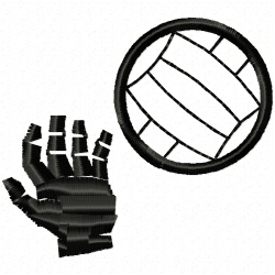 Volleyball Embroidery Design 3